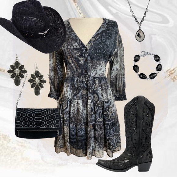 COPY - #21 Zara midi Peasant  boho dress - Picture 4 of 4